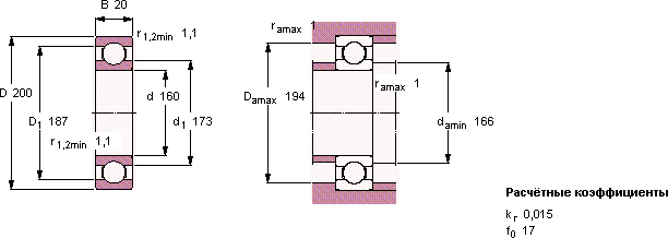Подшипник 61832
