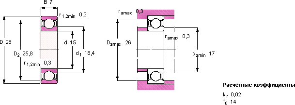 Подшипник 61902-2Z