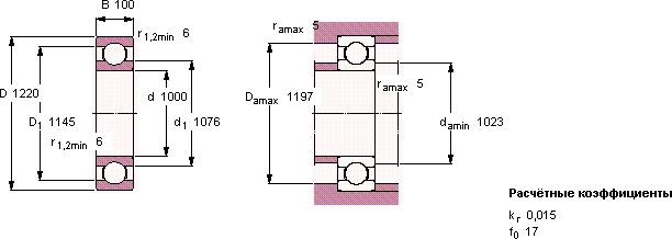Подшипник 618/1000 MA