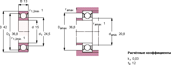 Подшипник W 6302-2Z
