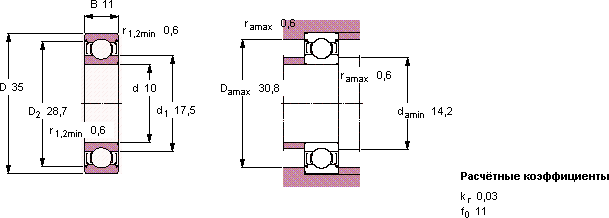 Подшипник 6300-2Z