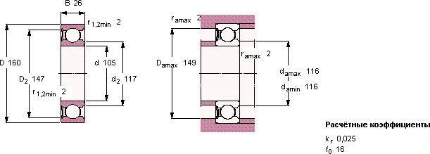 Подшипник 6021-RS1