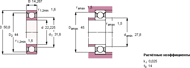 Подшипник RLS 7-2Z