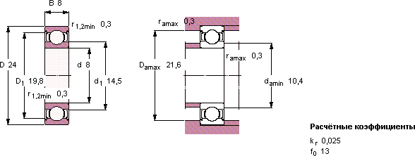 Подшипник E2.628-2Z/C3