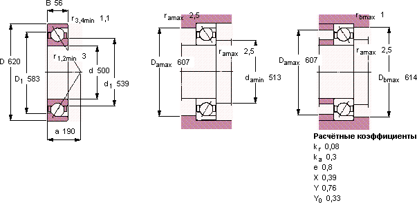 Подшипник 718/500 AMB
