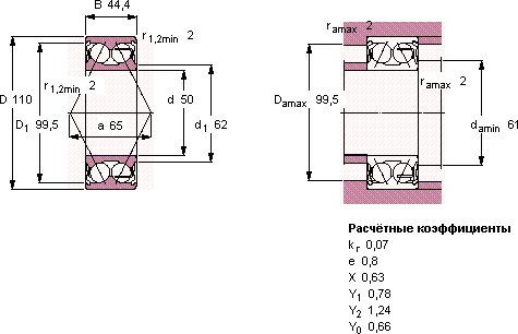 Подшипник 3310 A-2Z