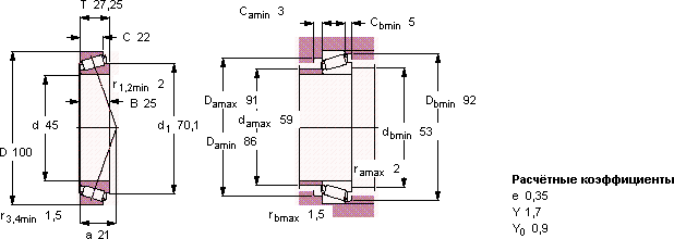 Подшипник 30309 J2/Q