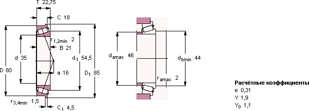 Подшипник 30307 RJ2/Q