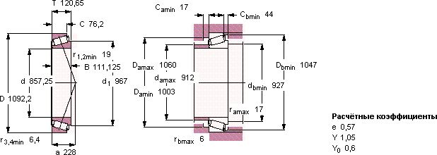 Подшипник EE 157337/157430
