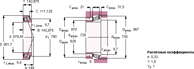 Подшипник LM 281849/810
