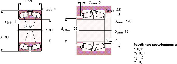Подшипник 31318 J2/DF