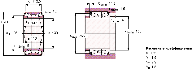 Подшипник 30326T142 J2/DB11C150