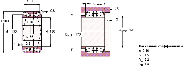 Подшипник 32024T84 X/QDBC200
