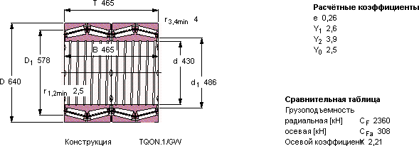 Подшипник BT4-8040 G/HA4