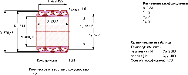 Подшипник BT4B 332760/HA1