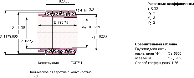 Подшипник BT4B 332960/HA4