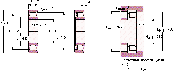 Подшипник NF 38/630 MB