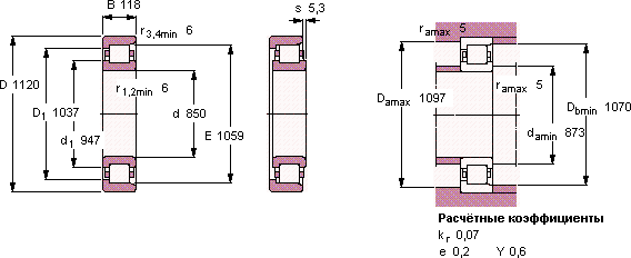 Подшипник NF 19/850 ECM2P/HA1