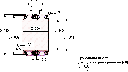 Подшипник BCRB 322176