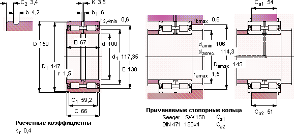 Подшипник NNF 5020 ADB-2LSV