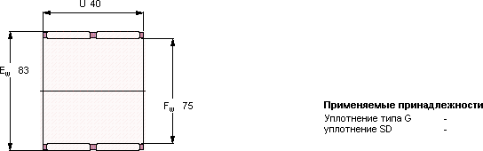 Подшипник K 75x83x40 ZW