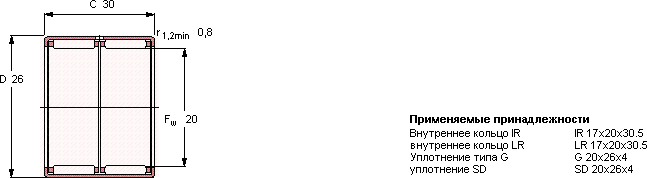 Подшипник HK 2030