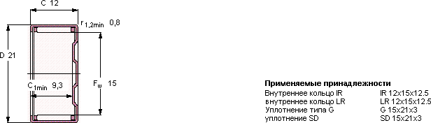 Подшипник BK 1512