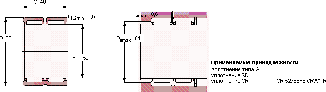 Подшипник RNA 6909