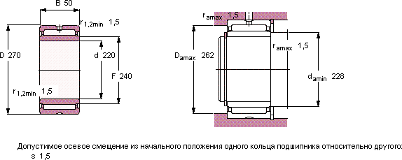 Подшипник NA 4844