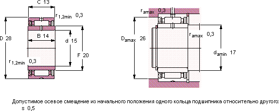 Подшипник NA 4902 RS