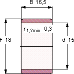 Подшипник IR 15X18X16.5