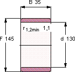 Подшипник IR 130X145X35