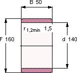 Подшипник IR 140X160X50