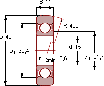 Подшипник 361202 R