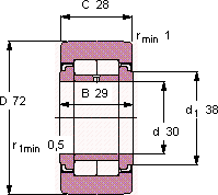 Опорный ролик NUTR 3072 A