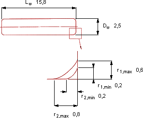 Подшипник RN-2.5x15.8 BF/G2