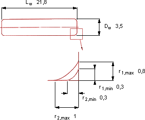 Подшипник RN-3.5x21.8 BF/G2