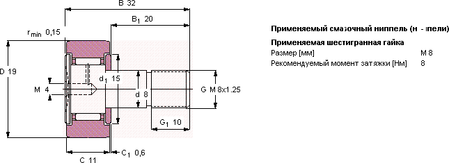 Опорный ролик KR 19