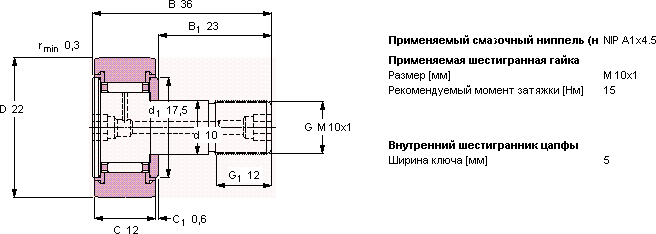 Производитель: SKF</br>Опорные ролики KR 22 PPA