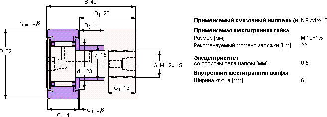 Опорный ролик KRE 32 PPA
