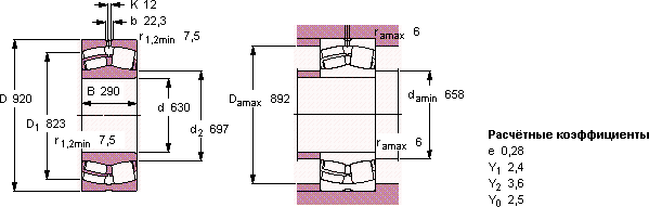 Подшипник 240/630 ECJ/W33