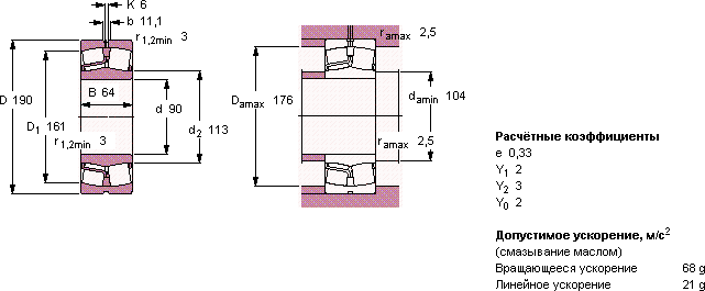 Подшипник 22318 EJA/VA405