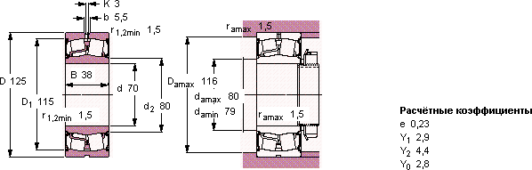 Подшипник BS2-2214-2CS/VT143