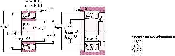 Подшипник BS2-2315-2CS/VT143