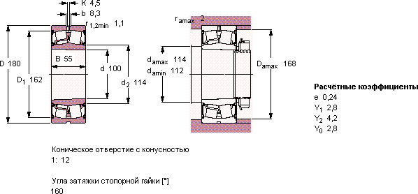 Подшипник BS2-2220-2CS5K/VT143