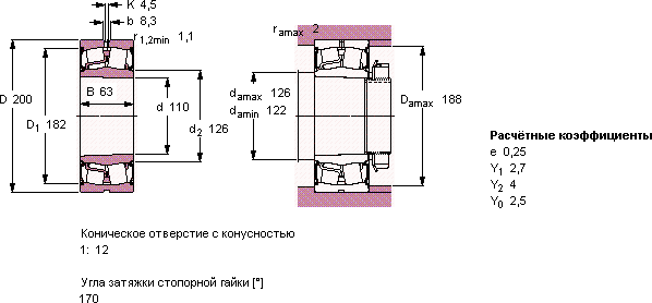 Подшипник BS2-2222-2CS5K/VT143