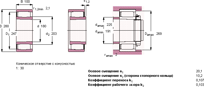 Подшипник C 4036 K30V
