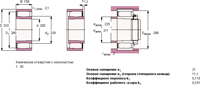 Подшипник C 4040 K30V