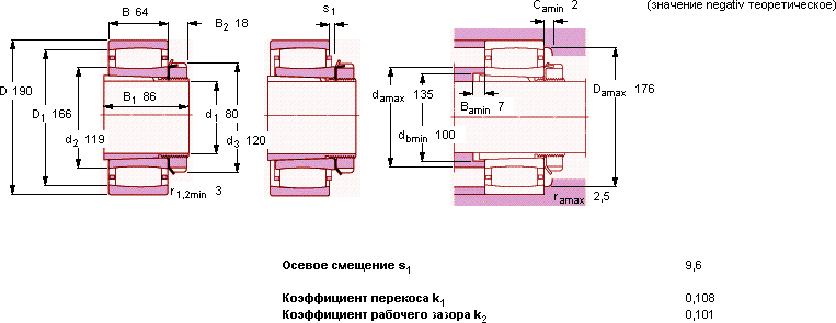 Подшипник C 2318 K- H 2318