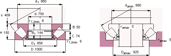 Подшипник 292/750 EM